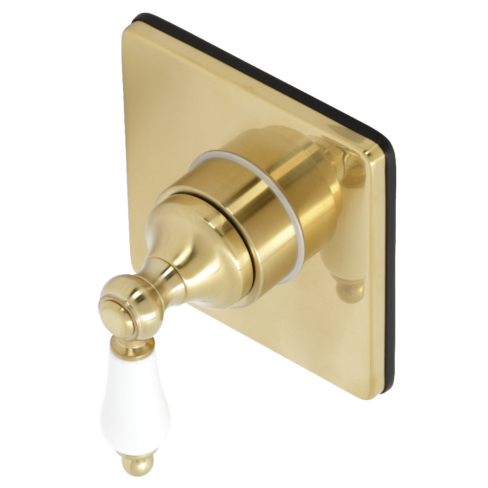 KS3047PL Single-Handle Three-Way Diverter Valve with Trim Kit, Brushed Brass
