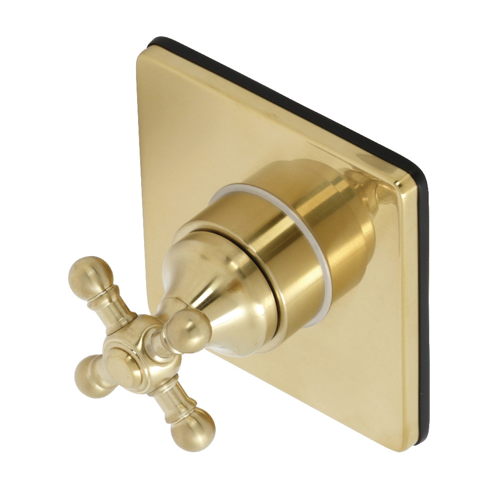 KS3047BX Single-Handle Three-Way Diverter Valve with Trim Kit, Brushed Brass