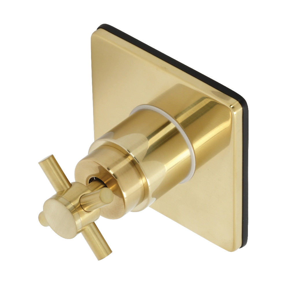 Concord 3-Way Diverter Valve with Trim Kit, Brushed Brass