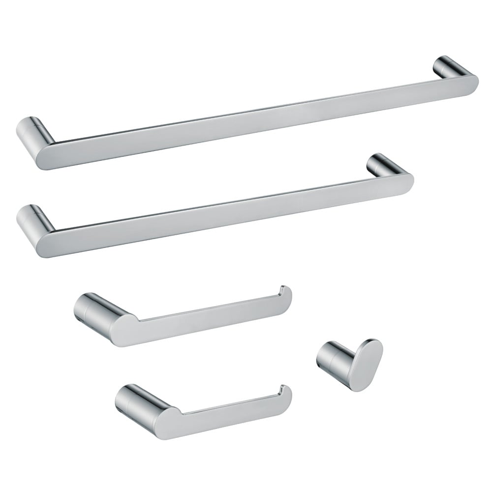 BAHK6112478C Dessau Bathroom Accessory Set, Polished Chrome - 5 Piece