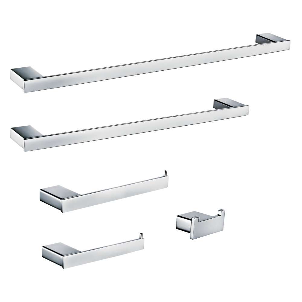 BAHK6312478C Metzinger Bathroom Accessory Set, Polished Chrome - 5 Piece