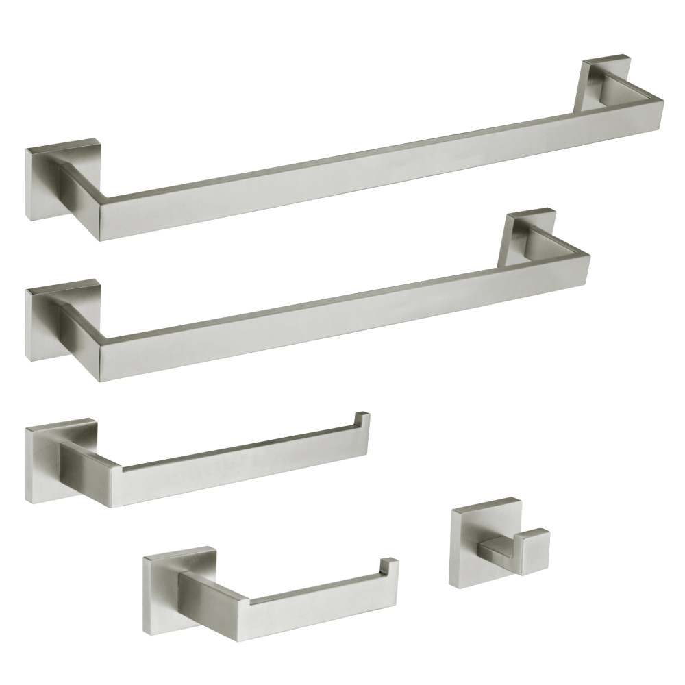 BAHK6012478SN Markus Bathroom Accessory Set, Brushed Nickel - 5 Piece