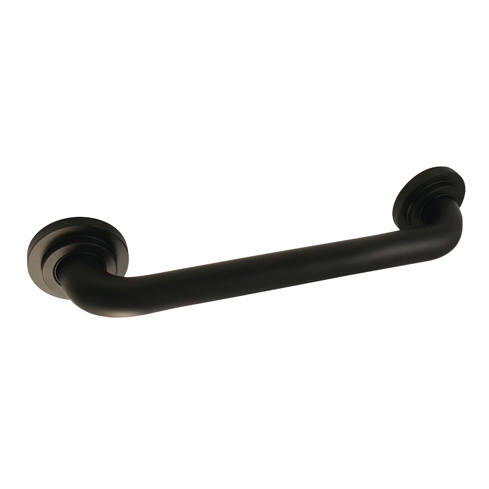 12 in. Manhattan Decorative 1.25 in. OD Grab Bar, Matte Black