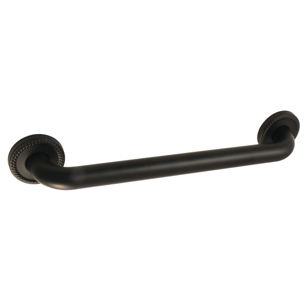 16 in. Laurel Decorative 1.25 in. OD Grab Bar, Matte Black