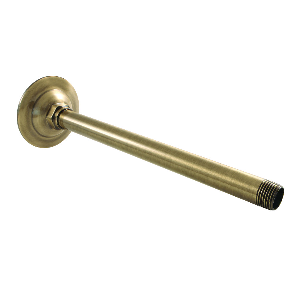 10 in. Showerscape Rain Drop Ceiling Mount Shower Arm, Antique Brass