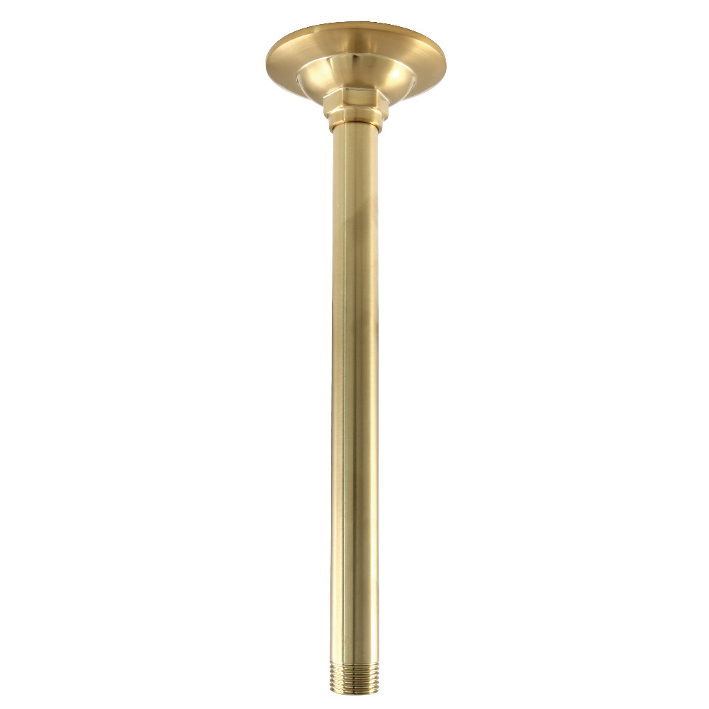 K210A7 10 in. Showerscape Rain Drop Ceiling Mount Shower Arm, Brushed Brass
