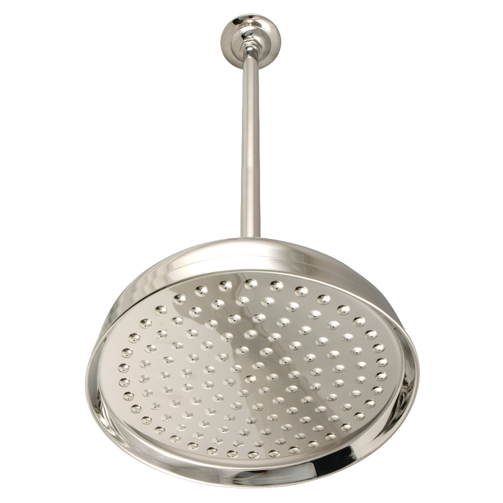 10 in. Showerhead with 17 in. Ceiling Mounted Shower Arm, Polished Nickel