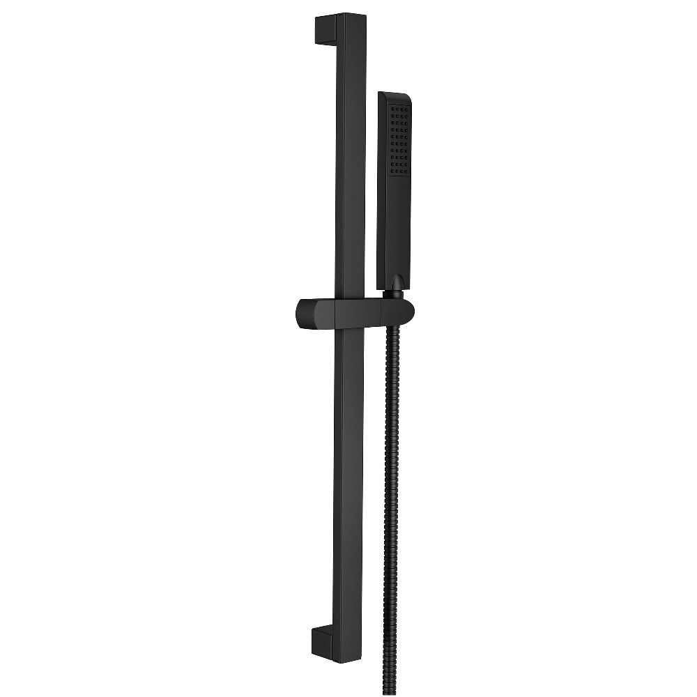 24 in. Vilbosch Slide Bar with Hand Shower & Holder, Matte Black