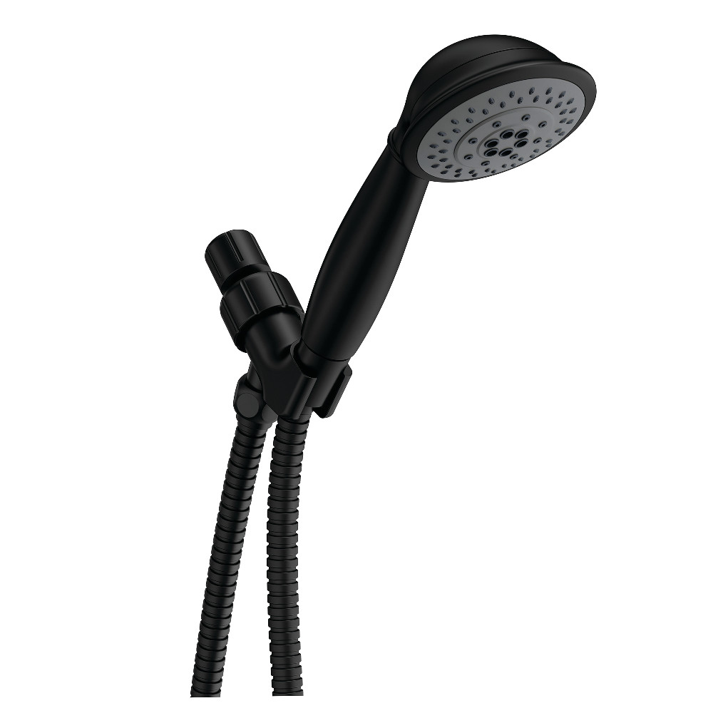 KX2520B Vilbosch 5-Function Hand Shower with Stainless Steel Hose, Matte Black