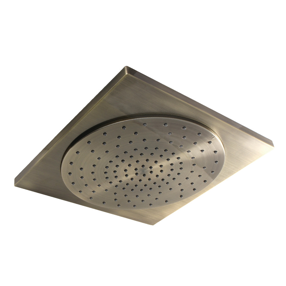 12 in. Claremont Square Shower Head, Antique Brass