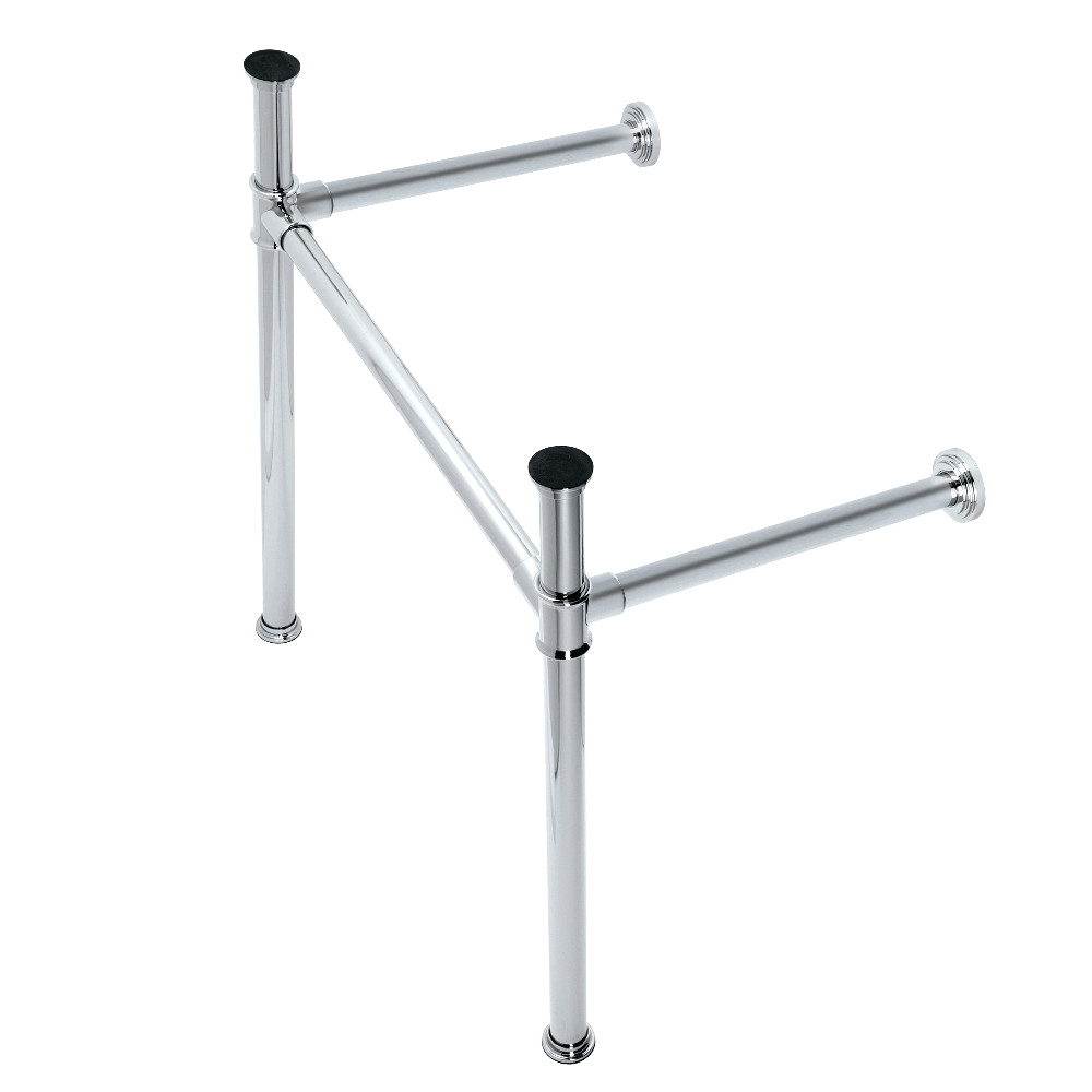 Imperial Stainless Steel Console Sink Legs, Polished Chrome