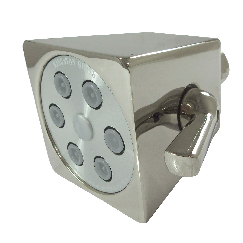 2.8 in. Monarch Brass Square Shower Head, Polished Nickel