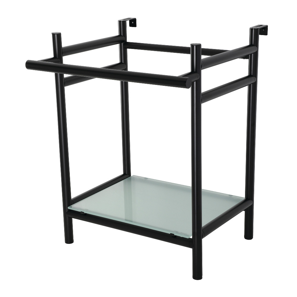 Picture of Kingston Brass VPB2216300 22 in. Sheridan Console Sink Base with Glass Shelf, Matte Black