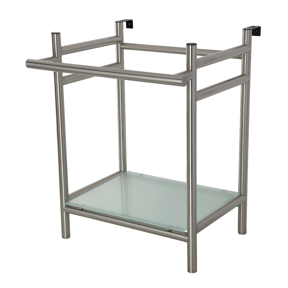 Picture of Kingston Brass VPB2216308 22 in. Sheridan Console Sink Base with Glass Shelf, Brushed Nickel
