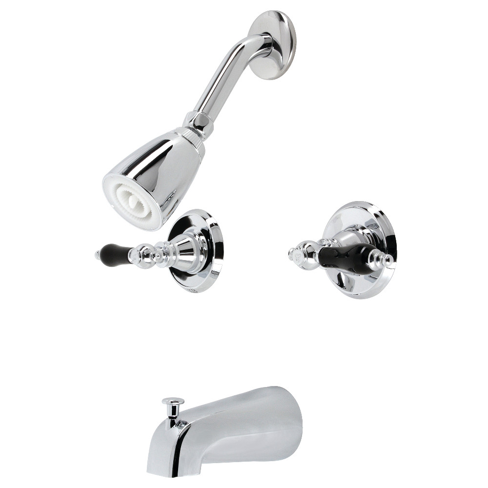 4.81 in. Duchess Two Handle Tub & Shower Faucet, Polished Chrome -  FurnOrama, FU3016533