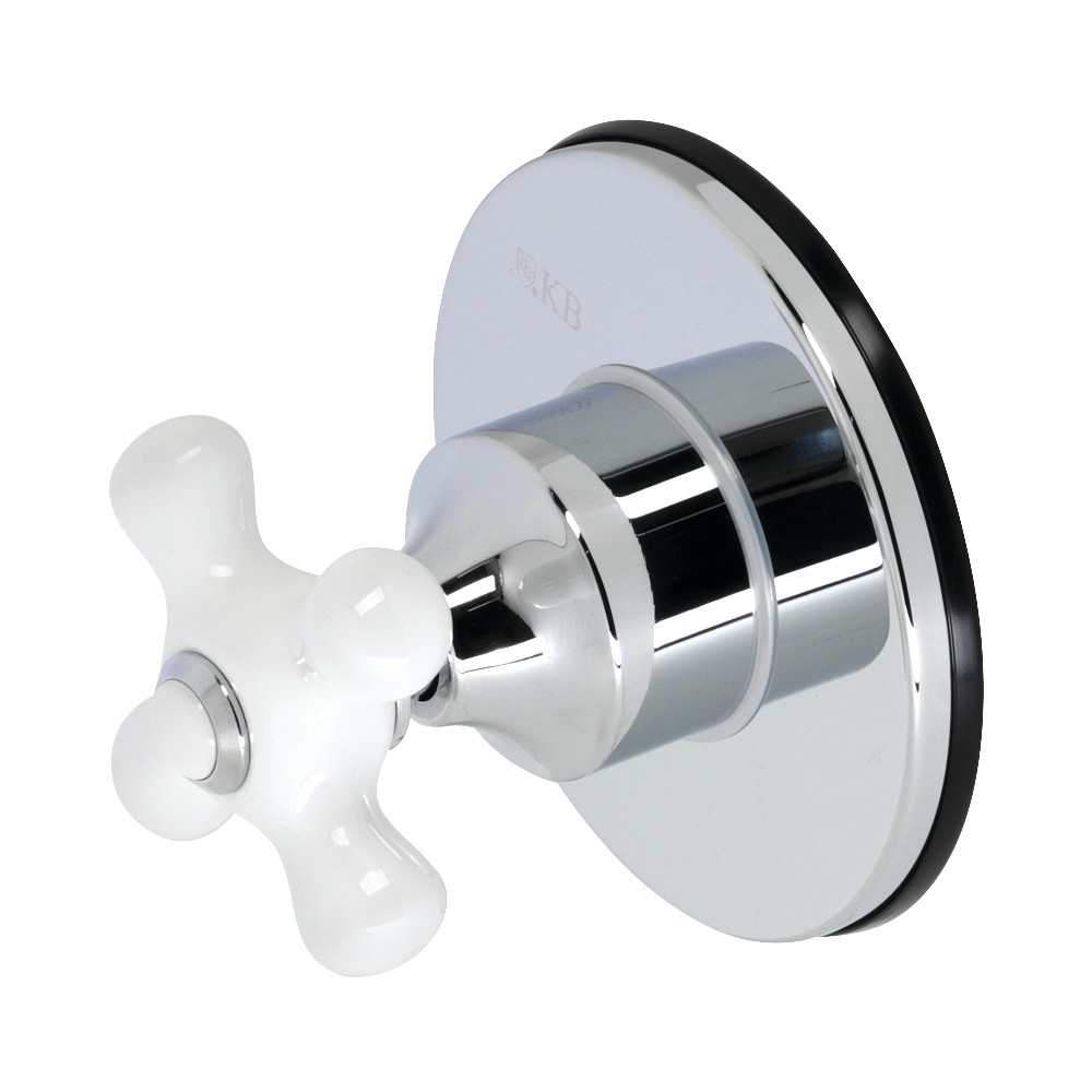 3 Way Diverter Traditional Valve with Trim Kit, Polished Chrome