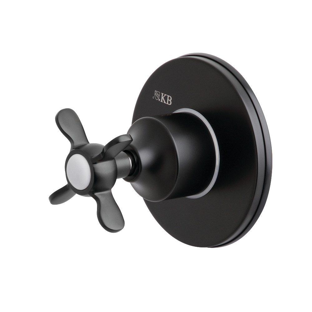 KS3030BEX Single-Handle Three-Way Diverter Valve with Trim Kit, Matte Black