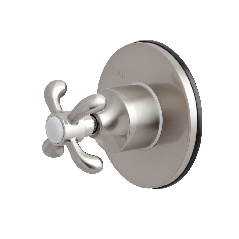 KS3038TX Single-Handle Three-Way Diverter Valve with Trim Kit, Brushed Nickel