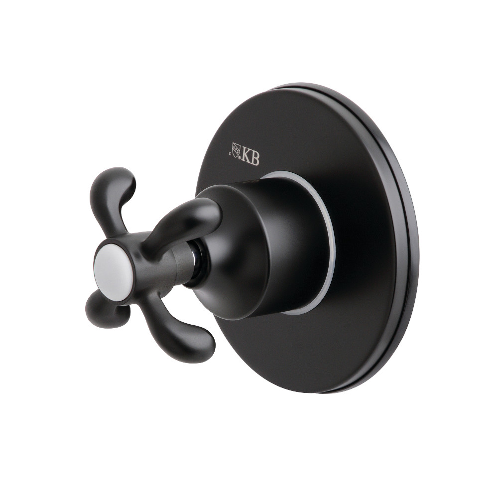 KS3030TX Single-Handle Three-Way Diverter Valve with Trim Kit, Matte Black