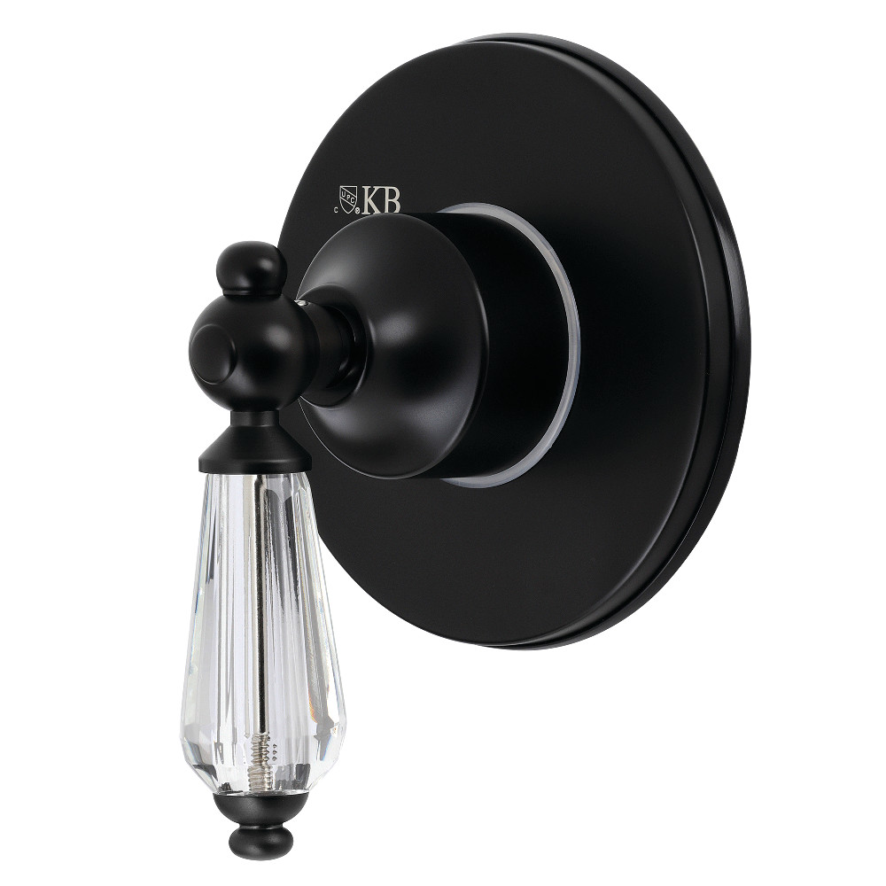 KS3030WLL 3 Way Lever Handle Diverter Valve with Trim Kit, Matte Black