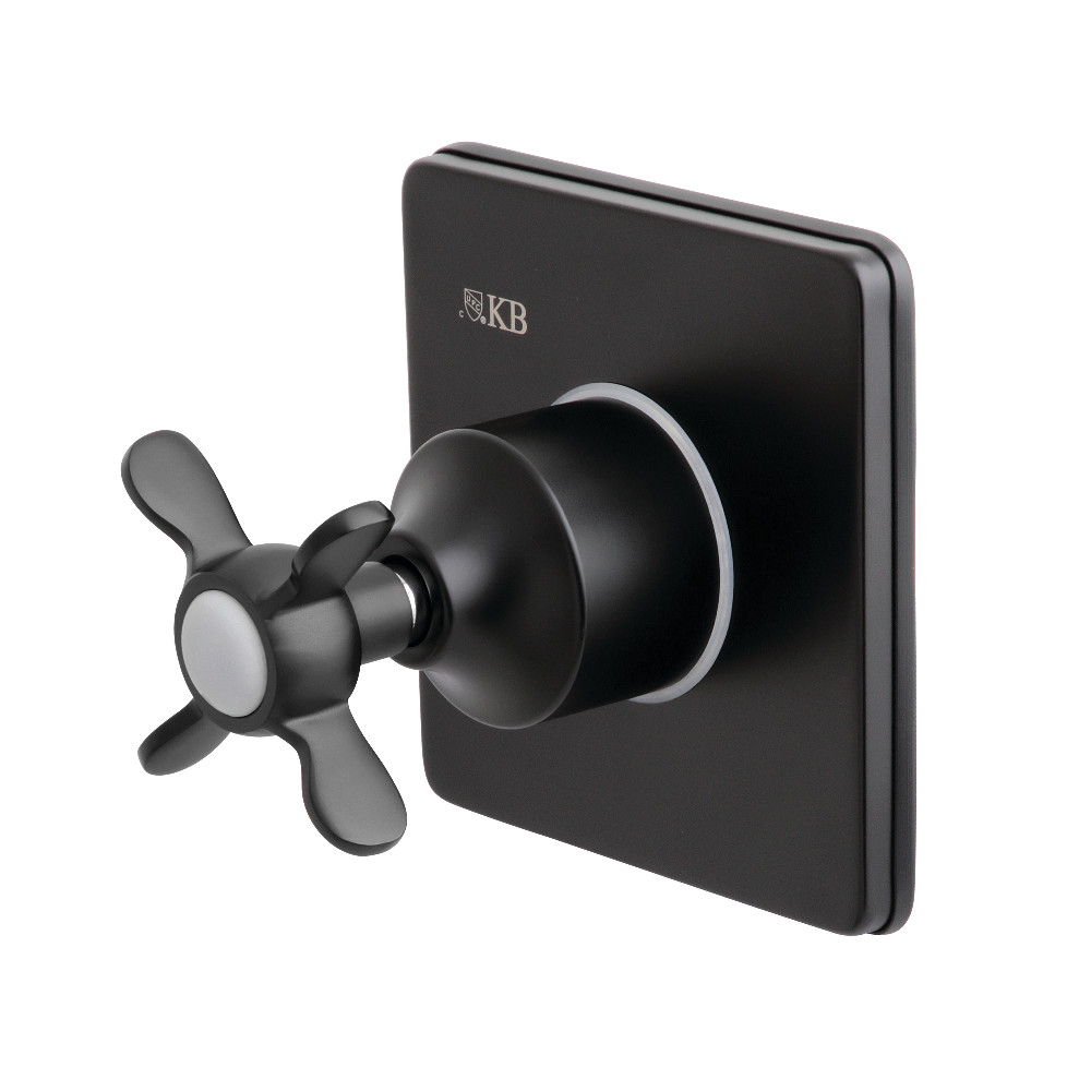 KS3040BEX Single-Handle Three-Way Diverter Valve with Trim Kit, Matte Black
