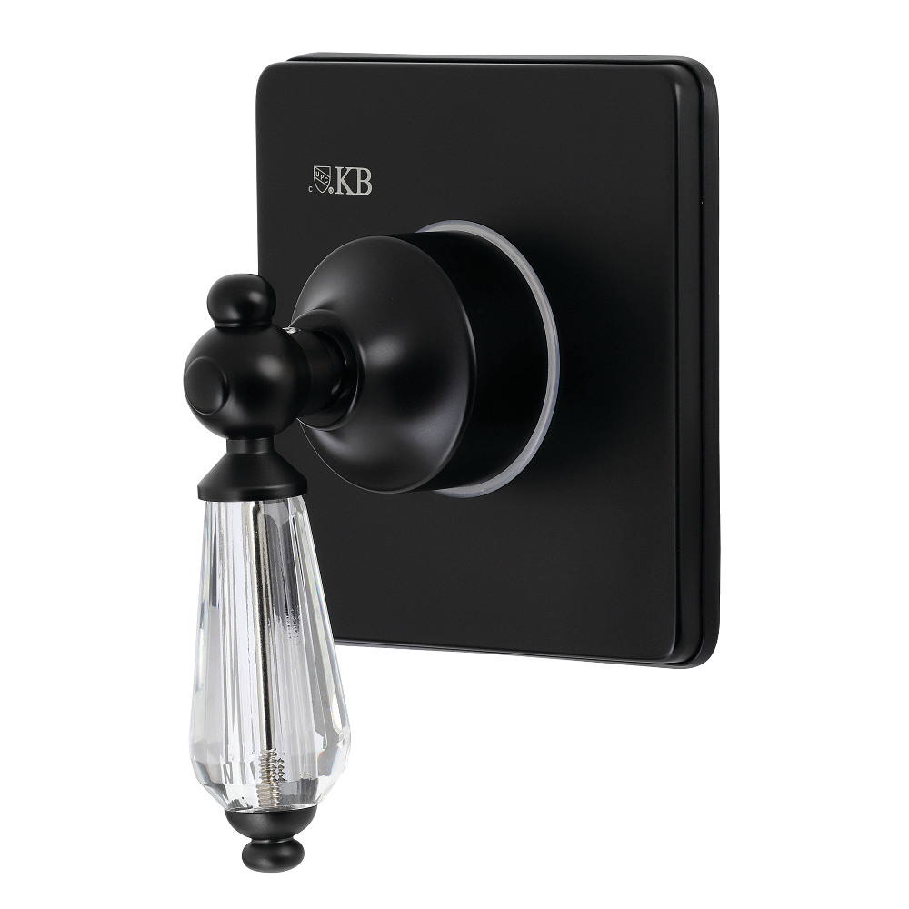 KS3040WLL 3 Way Single Handle Diverter Valve with Trim Kit, Matte Black