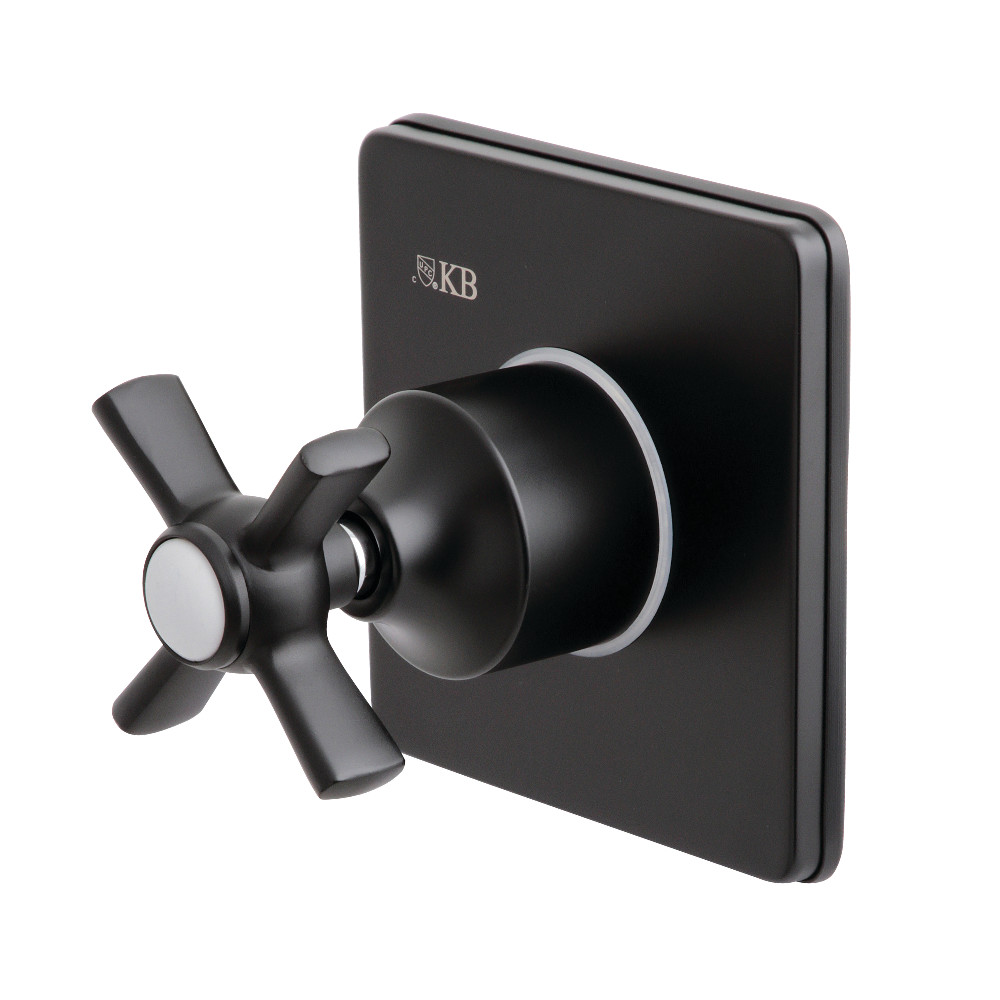 KS3040ZX Single-Handle Three-Way Diverter Valve with Trim Kit, Matte Black