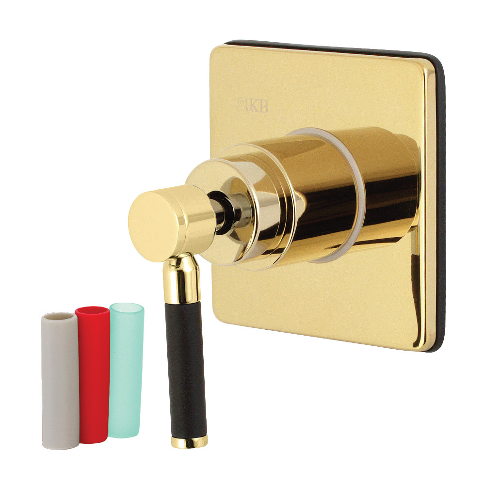 Kaiser 3 Way Single Hole Diverter Valve with Trim Kit, Polished Brass