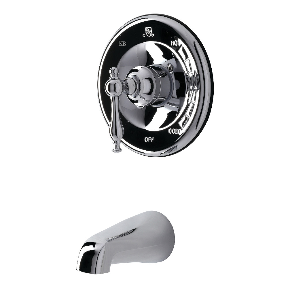 Tub and Shower Faucet, 2, Wall Mount, Polished Chrome
