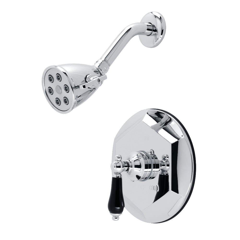 Metropolitan Onyx Shower Faucet Only with Lever Handle, Polished Chrome