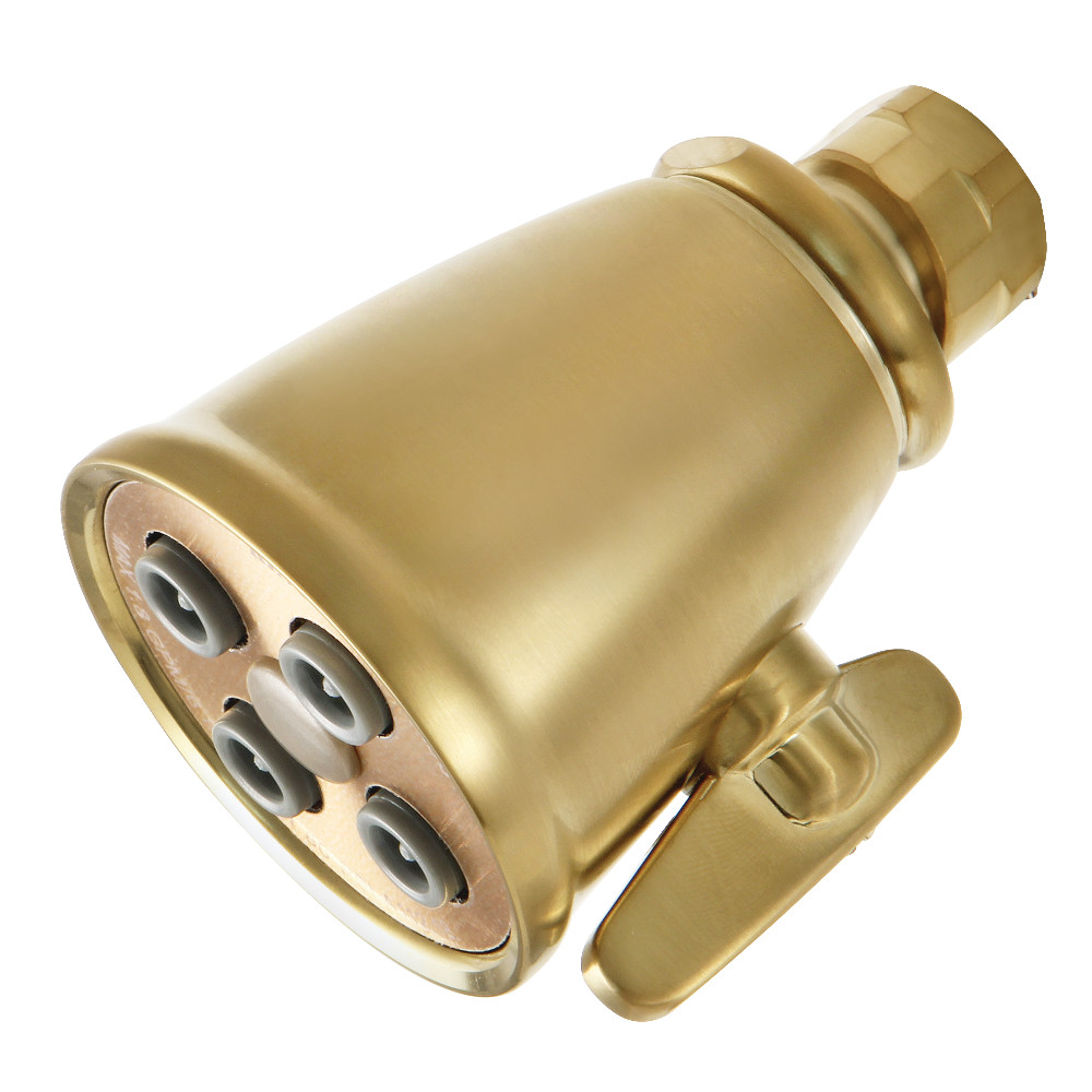 K137A7 Victorian Adjustable Jet Spray Shower Head, Brushed Brass