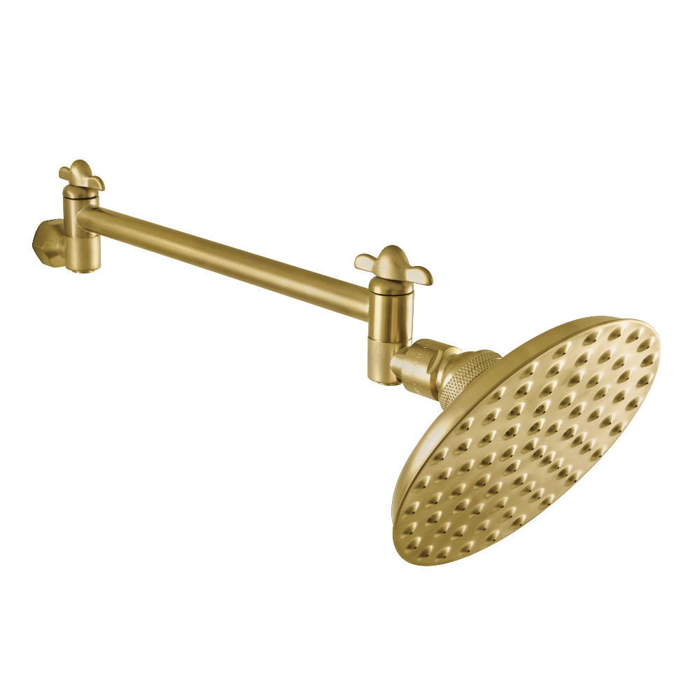 Picture of Kingston Brass K135K7 Victorian 5.25 in. Showerhead with 10 in. Shower Arm, Brushed Brass