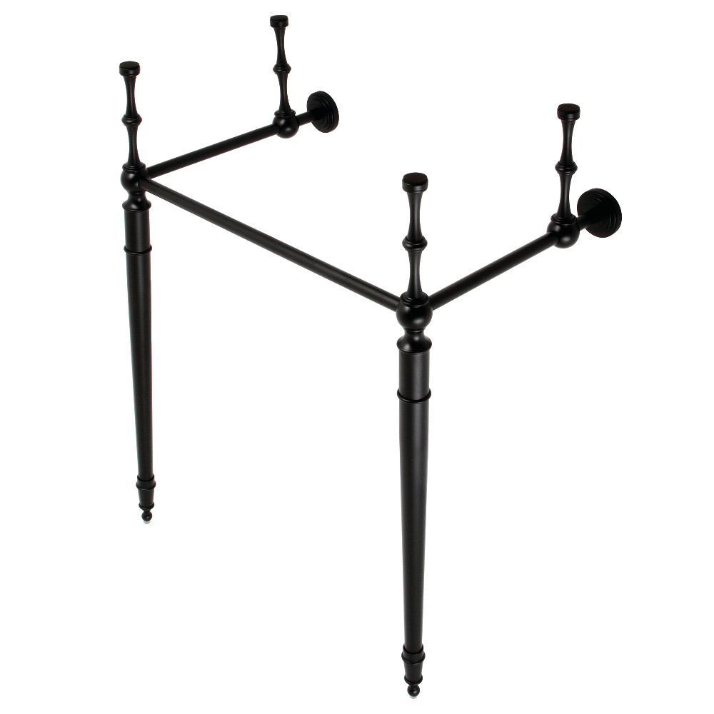 Fauceture Edwardian 22 in. Brass Console Sink Legs - Matte Black