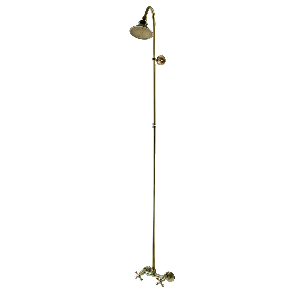 CCK2133 Vintage Shower Combo, Antique Brass