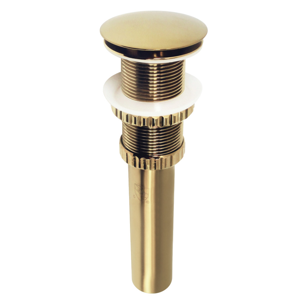 Picture of Kingston Brass EV8217 2.63 in. Coronel Push Pop-Up Bathroom Sink Drain without Overflow, Brushed Brass