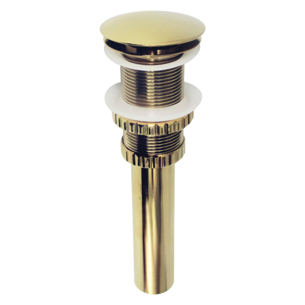 Picture of Kingston Brass EV8212 2.63 in. Coronel Push Pop-Up Bathroom Sink Drain without Overflow, Polished Brass