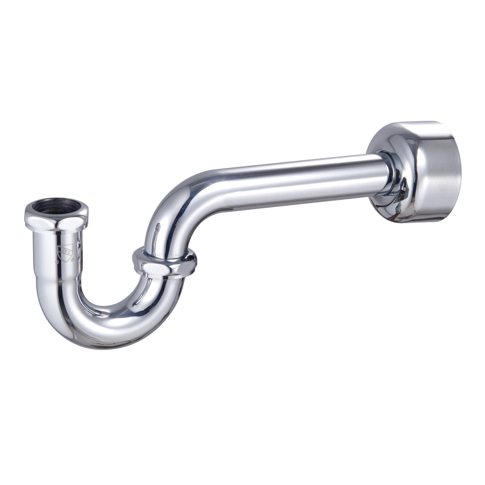 1.25 in. 18 Gauge Circlet Brass P-Trap, Polished Chrome