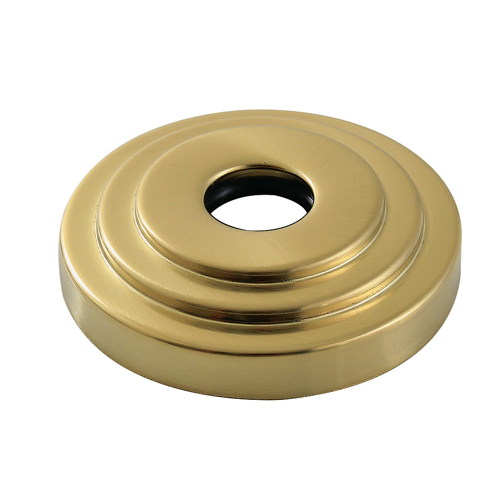0.75 in. ID x 3 in. O.D Decorative Escutcheon Flange, Brushed Brass