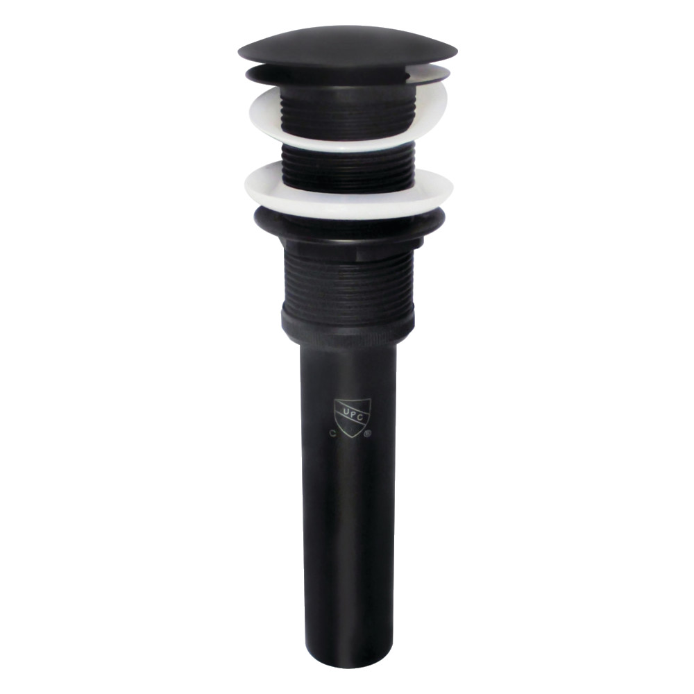 Picture of Kingston Brass EV8310MB 2.63 in. Coronet Push Pop-Up Bathroom Sink Drain without Overflow, Matte Black