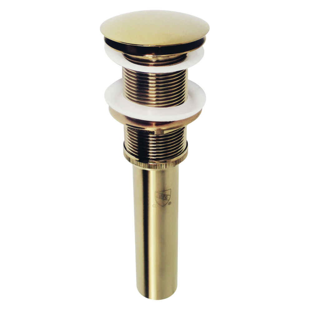 Picture of Kingston Brass EV8312 2.63 in. Coronet Push Pop-Up Bathroom Sink Drain without Overflow, Polished Brass