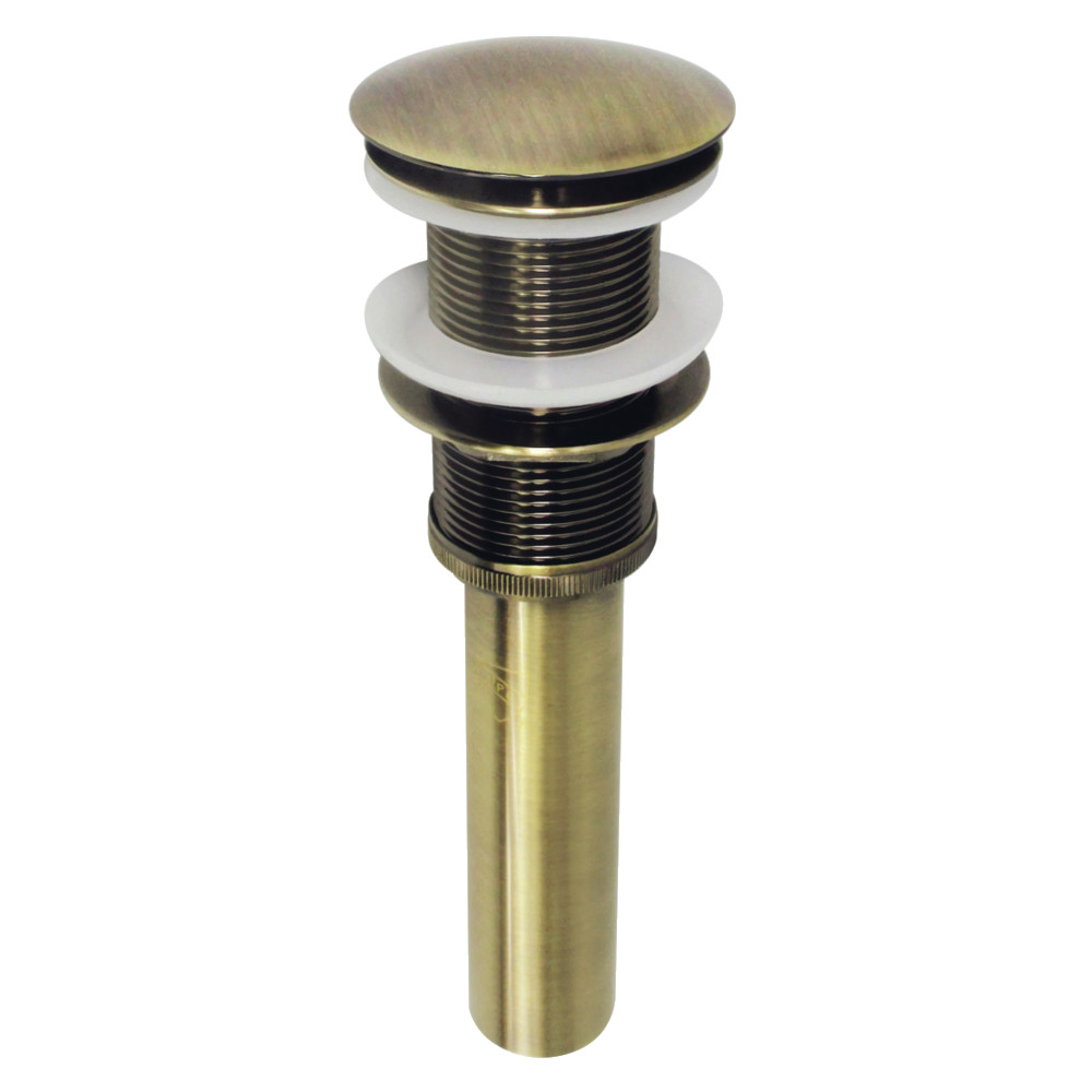 Picture of Kingston Brass EV8313 2.63 in. Coronet Push Pop-Up Bathroom Sink Drain without Overflow, Antique Brass