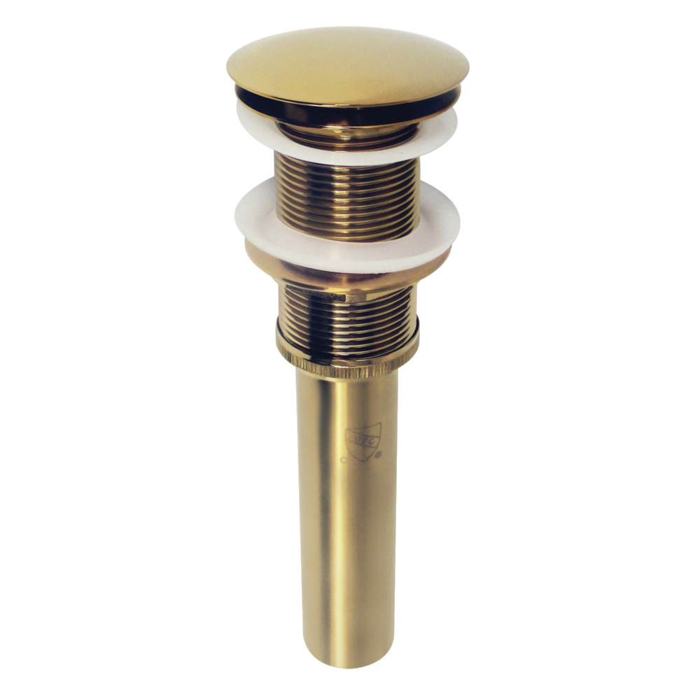 Picture of Kingston Brass EV8317 2.63 in. Coronet Push Pop-Up Bathroom Sink Drain without Overflow, Brushed Brass