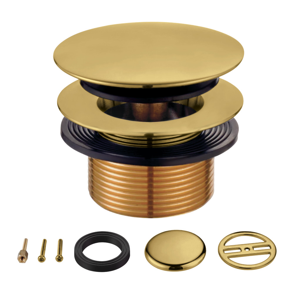 KBU2007 2.31 in. Eugene Tip-Toe Tub Drain Conversion Kit, Brushed Brass