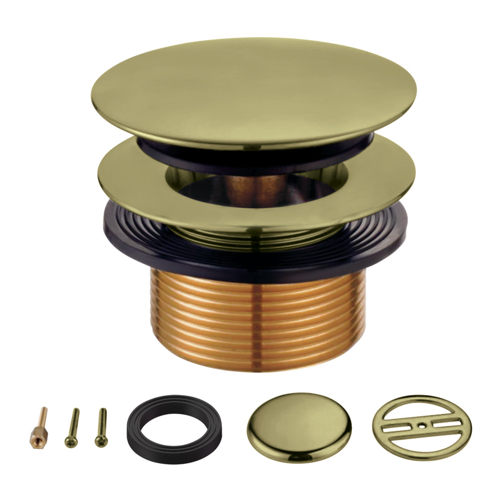KBU2003 2.31 in. Eugene Tip-Toe Tub Drain Conversion Kit, Antique Brass