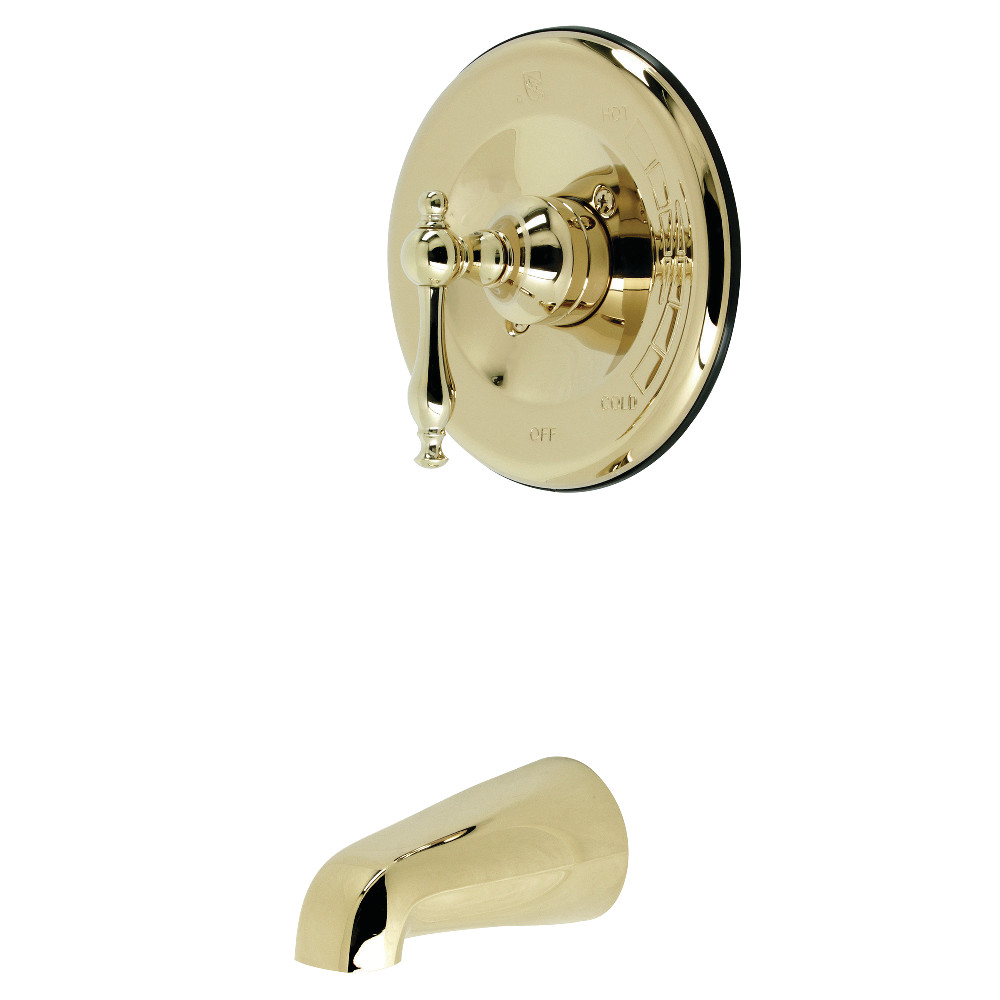 5 in. Heavy Duty Tub, Polished Brass
