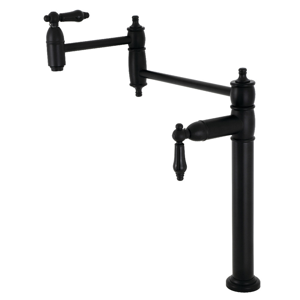 Picture of Kingston Brass KS3700PKL 18.44 in. Duchess Deck Mount Pot Filler, Matte Black