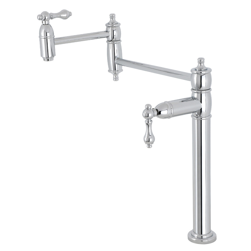 Picture of Kingston Brass KS3701AL 18.44 in. Restoration Deck Mount Pot Filler, Polished Chrome