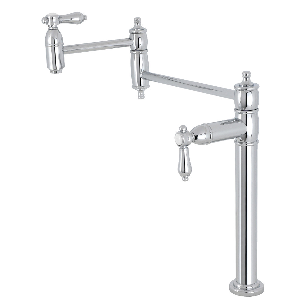 Picture of Kingston Brass KS3701BAL 18.38 in. Heirloom Deck Mount Pot Filler, Polished Chrome