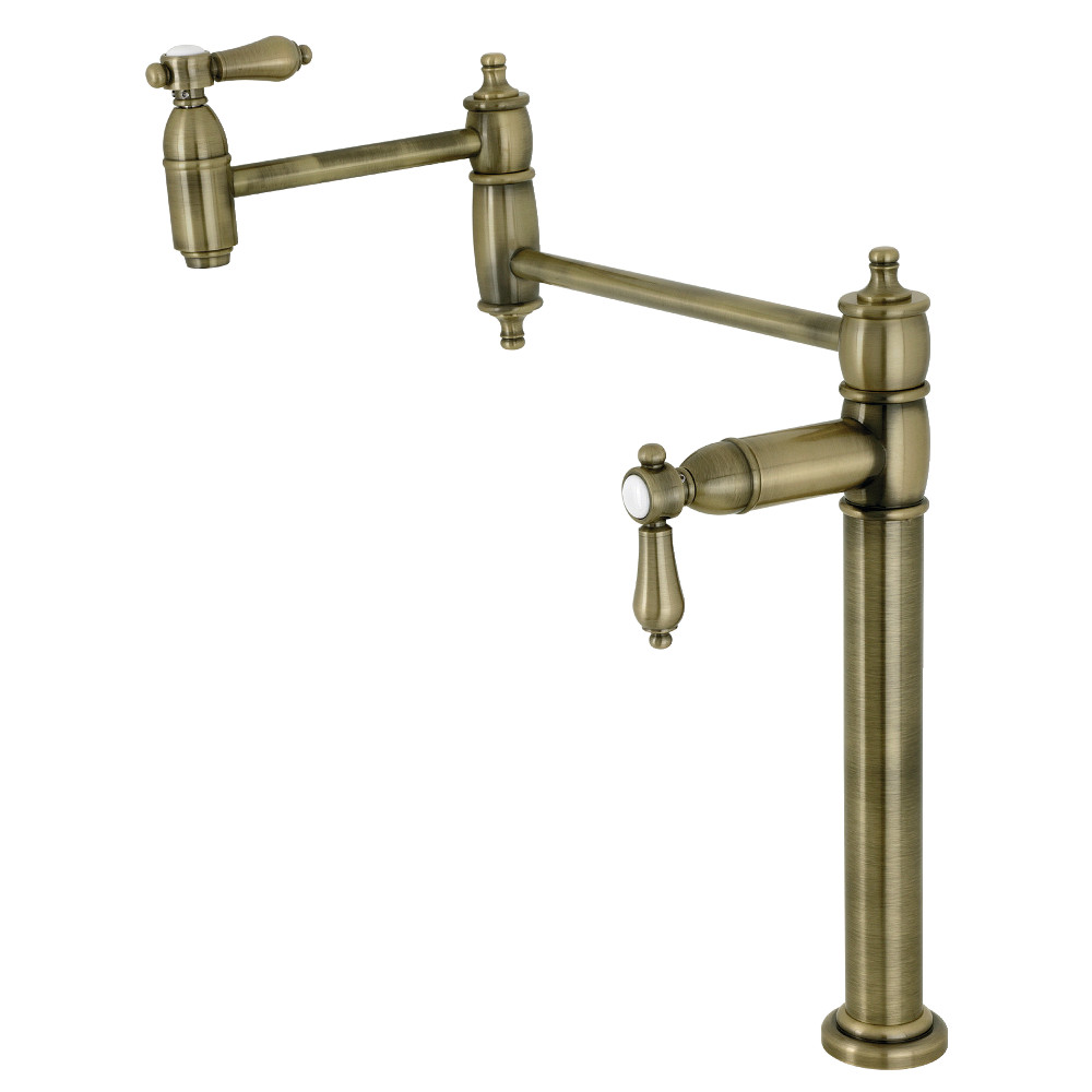 Picture of Kingston Brass KS3703BAL 18.38 in. Heirloom Deck Mount Pot Filler, Antique Brass
