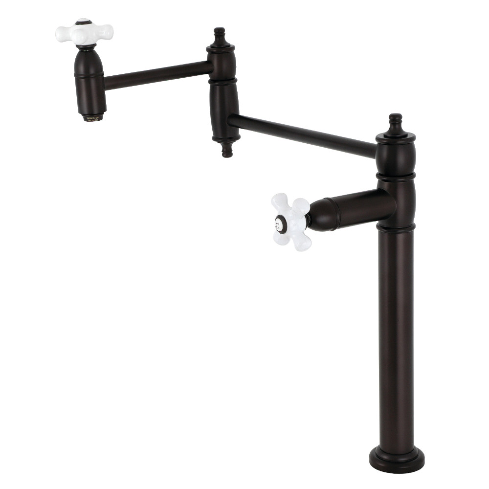 18.5 in. Restoration Deck Mount Pot Filler, Oil Rubbed Bronze -  KitchenCuisine, KI3023053